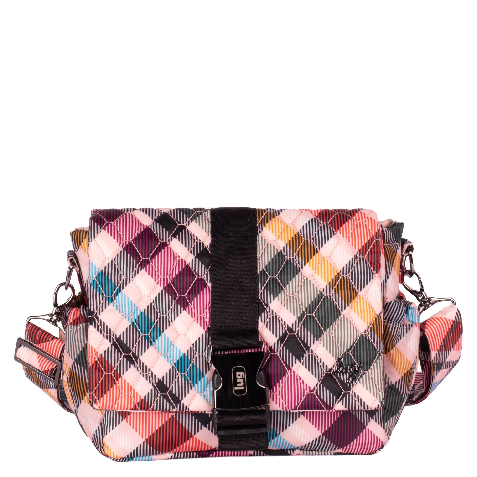 Harness Crossbody Bag - PINK PLAID - Harness_PinkPlaid_01